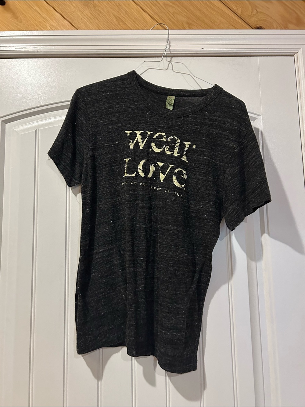 Alternative Charcoal Crewneck Tee with Subtle Texture